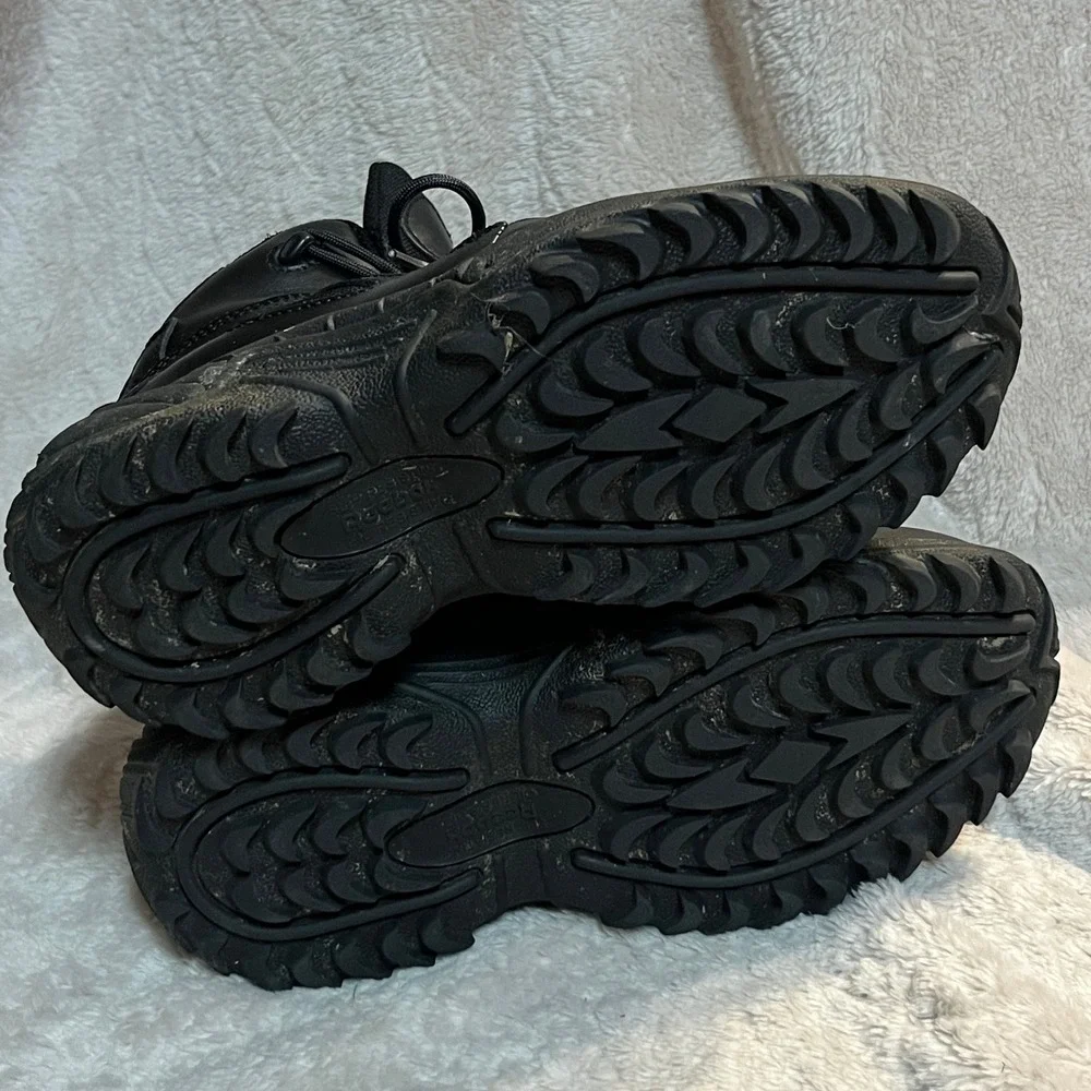 Reebok Rapid Response Tactical Boots Unisex Mens 7W Womens 9W Black WIDE Leather